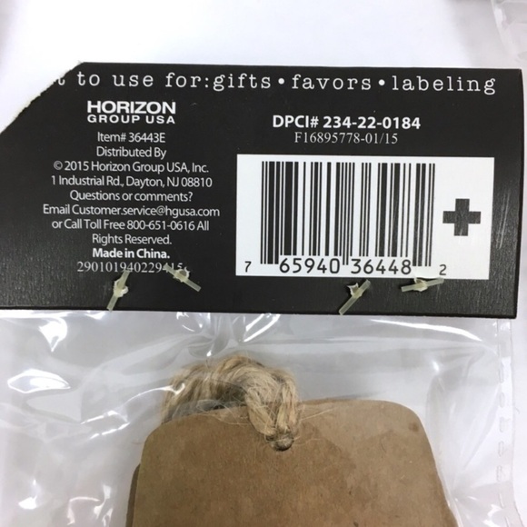 GIFT TAGS Ball Mason Jar Kraft Paper String 24 NWT Baby Bridal Shower Wedding - Picture 5 of 5